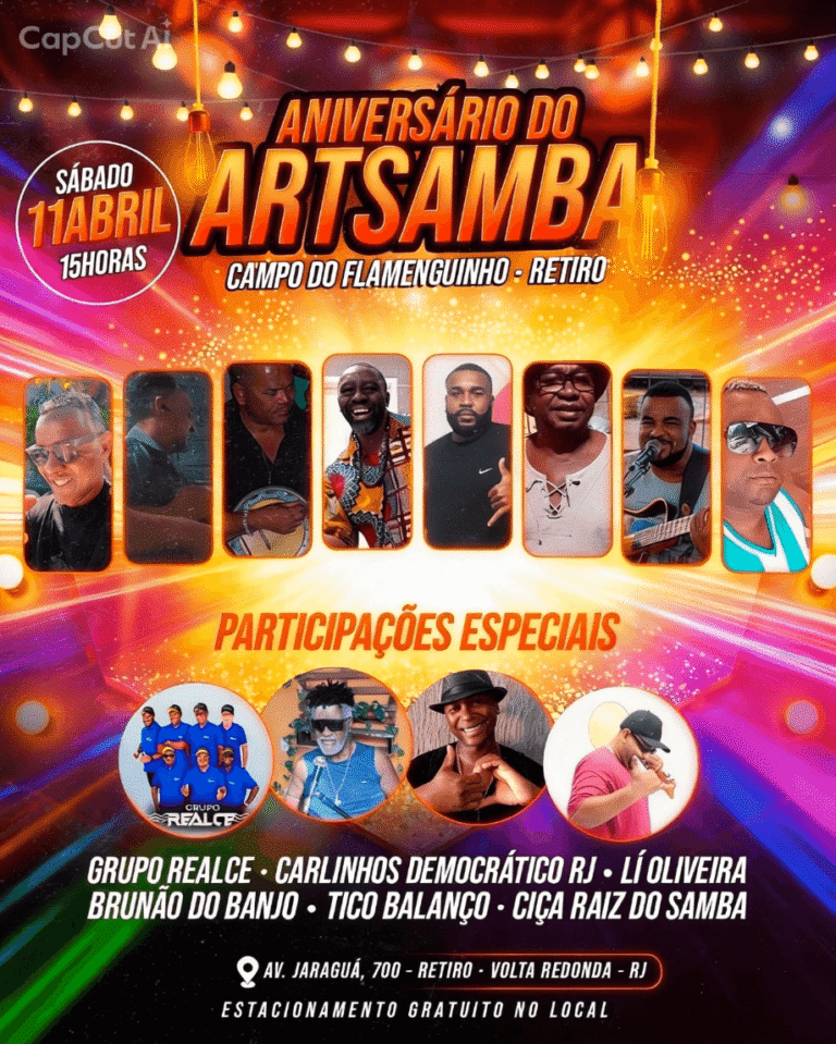 O Grupo ART Samba está comemorando o feito de há 45 anos